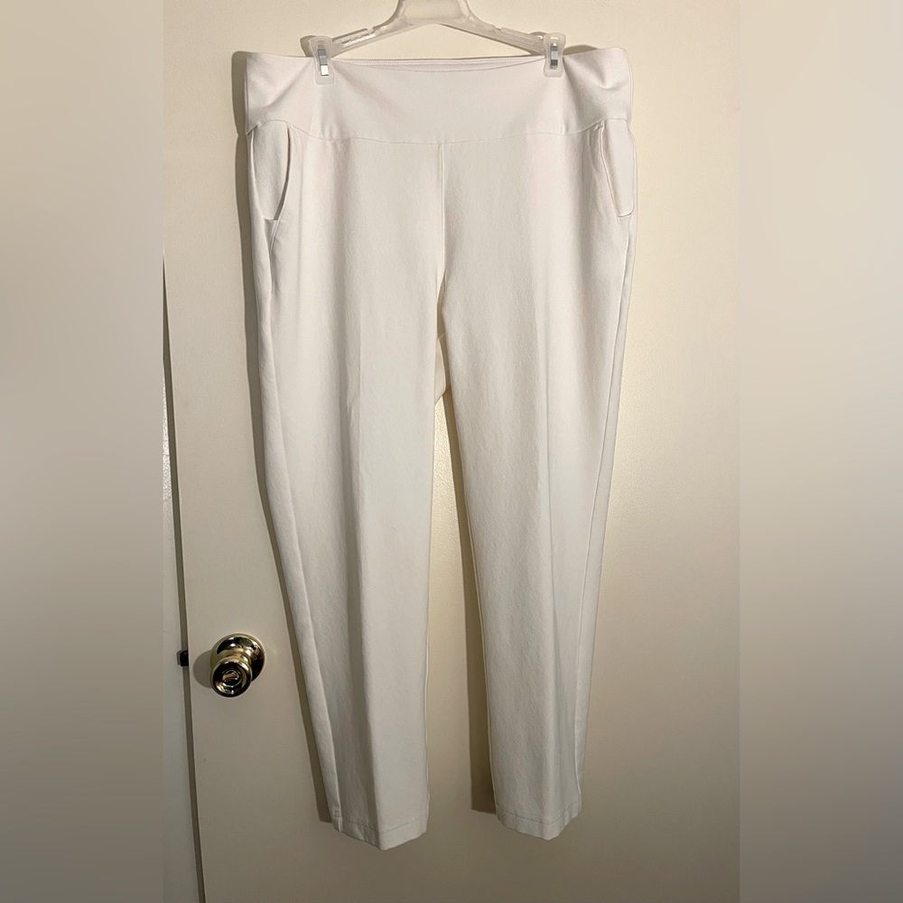 ADIDAS Golf Pants Womens Size XL Ultimate 365 Ankle White UV